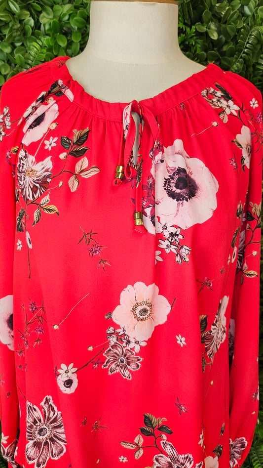 Stella Red Floral Top (10)