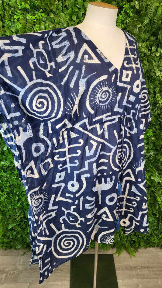 Blue Bungalow Blue Print Kaftan (18)