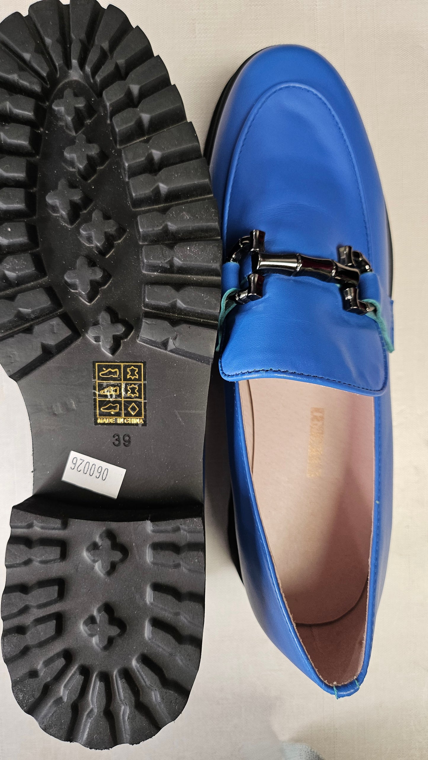 Andrea Biani Blue Loafer new (39)