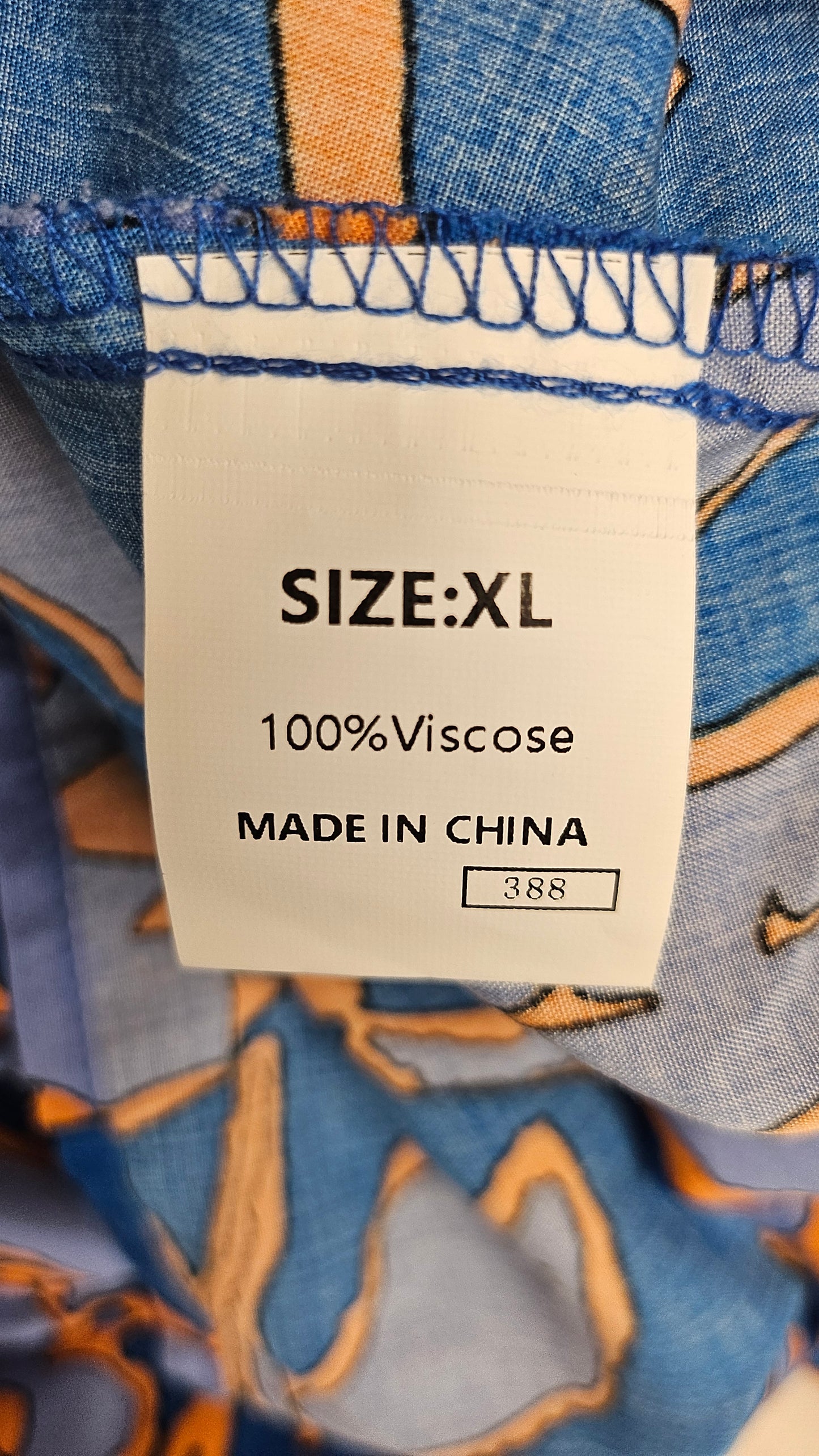 Unknown Print Mutton Sleeve Top (16-18)