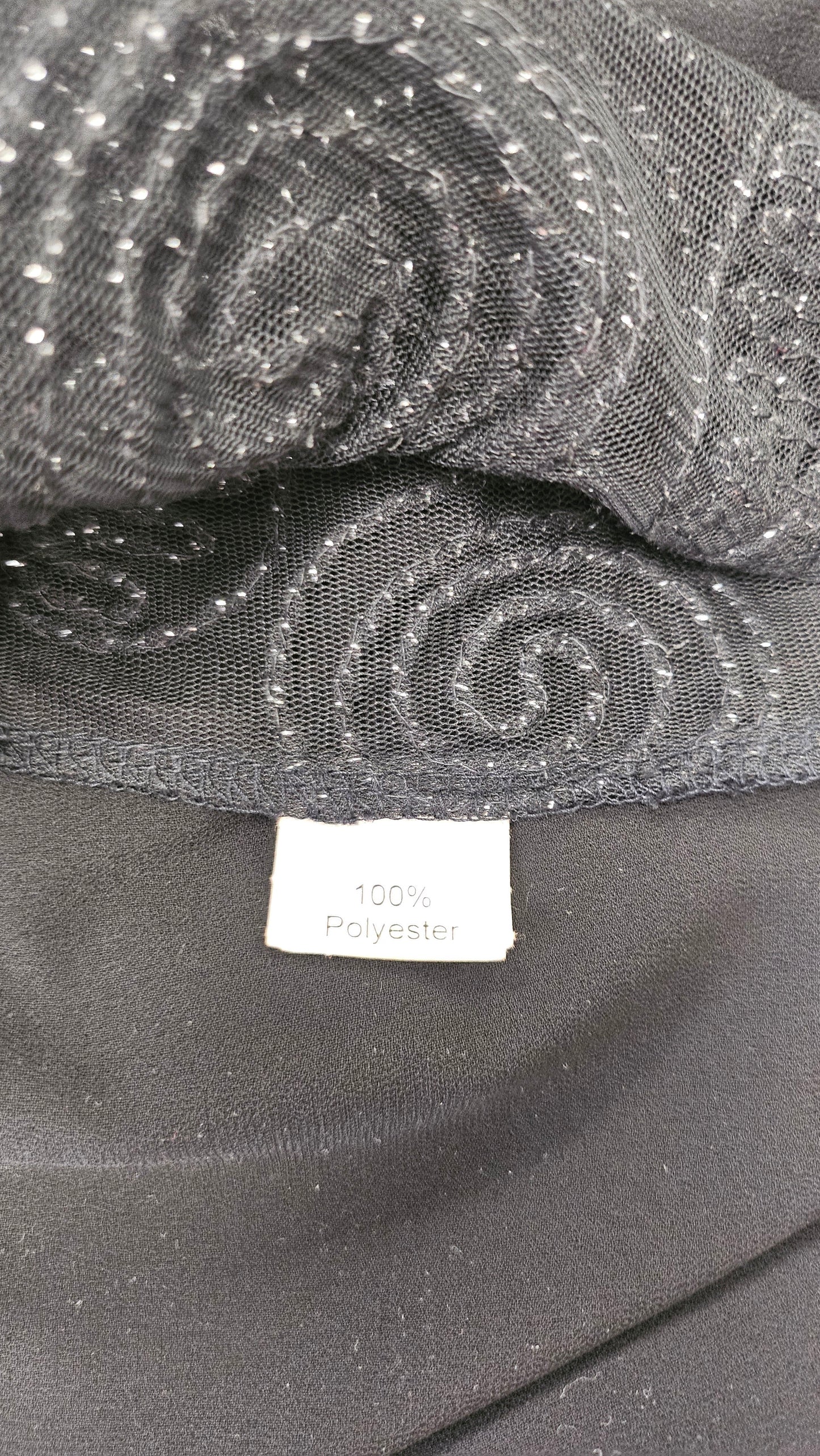 Cashews Black Georgette Top (20)