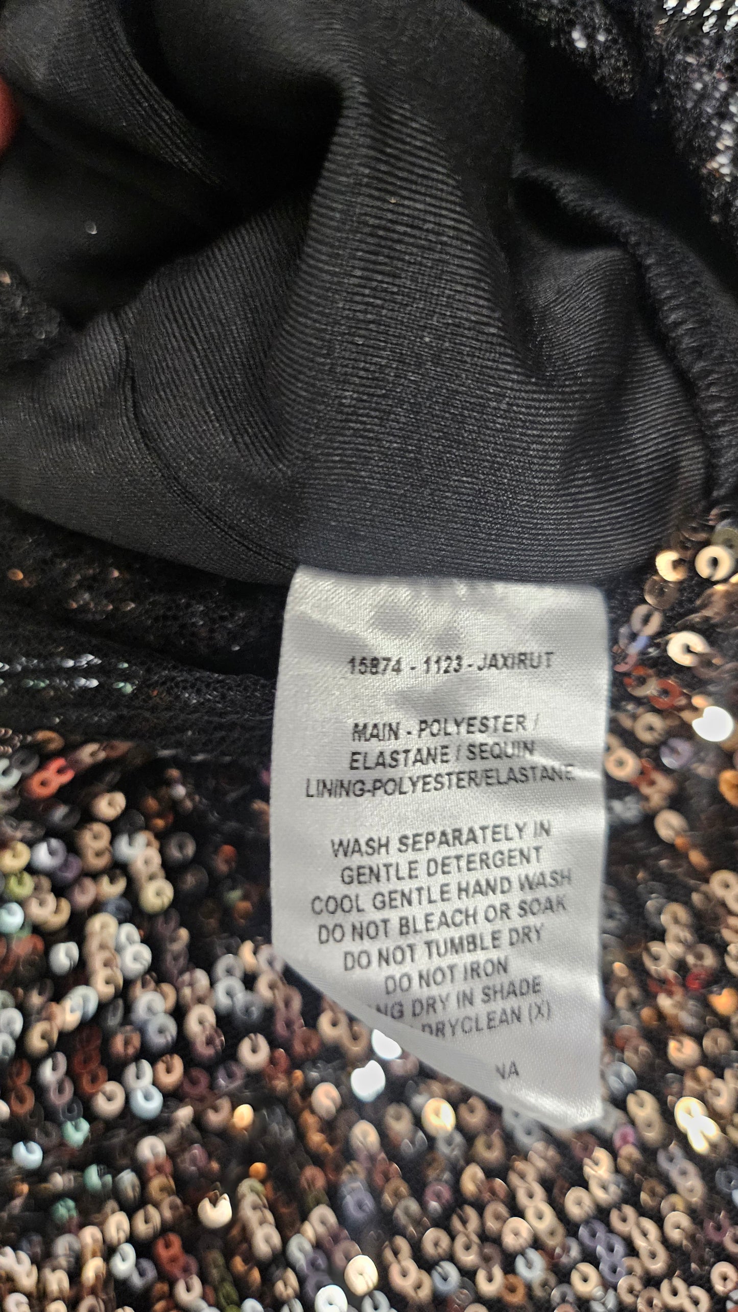 Fate+Becker Black Gold Supernova Sequin Dress BNWT (14)