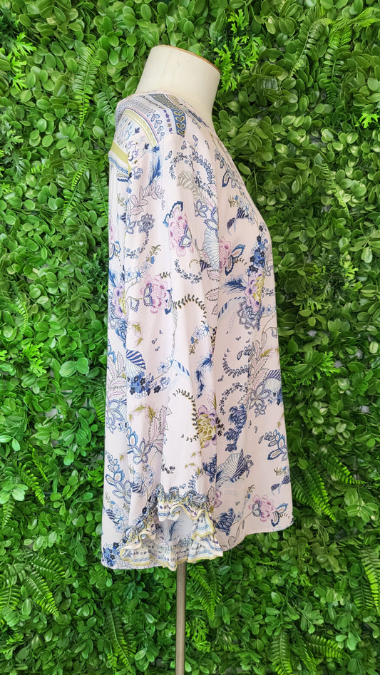 Loobies Story Print Ruffle Sleeve Top (16)