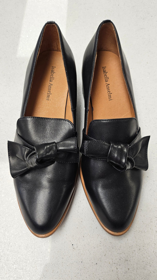 Isabella Anselmi Black Bow Loafer (38)