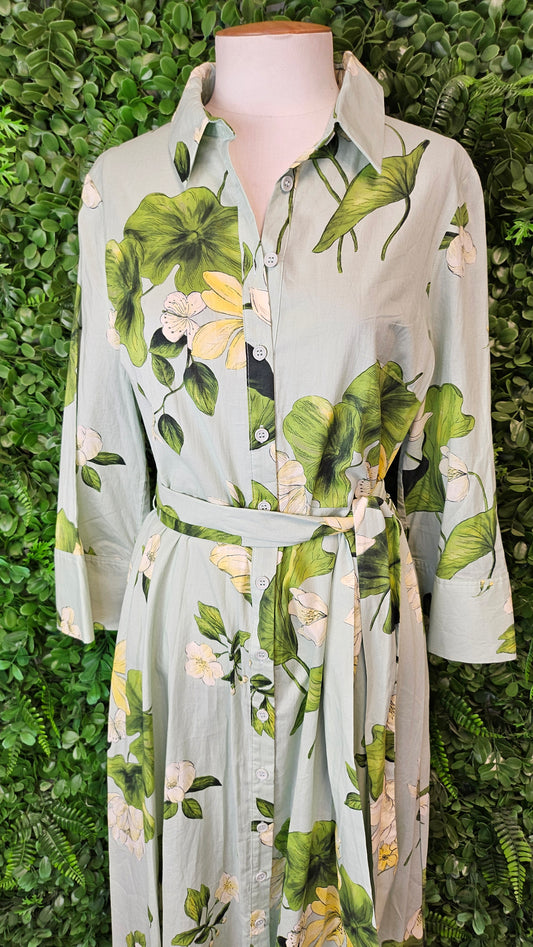 Zara Floral Shirt Dress BNWT (10-12)