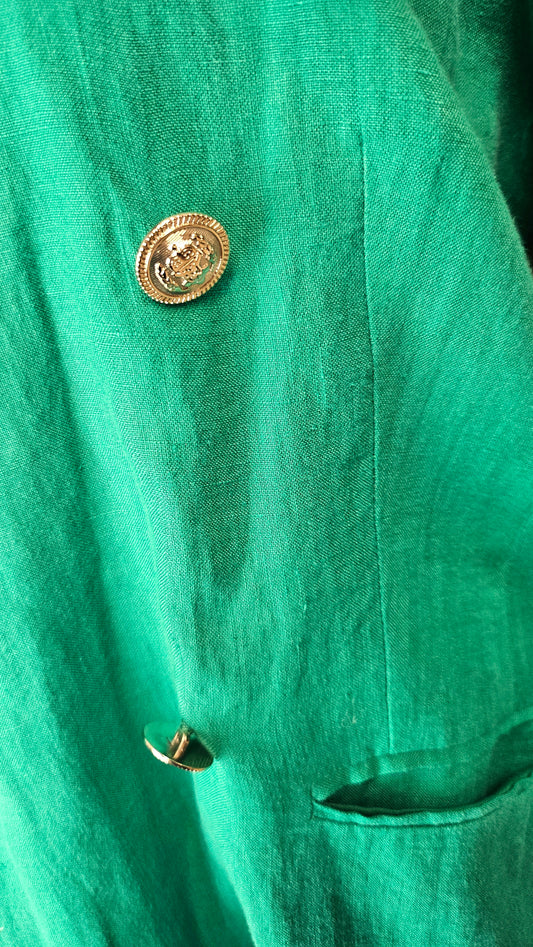 Lemon Tree Green Linen Blazer (16)
