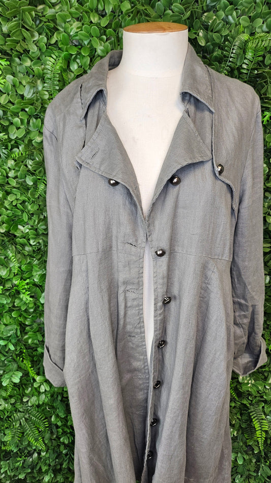 Preen Grey Linen Jacket (14)