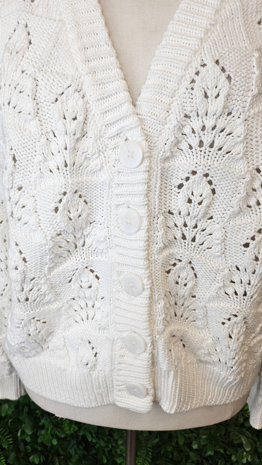 Max White Cotton Knit Cardi (12)