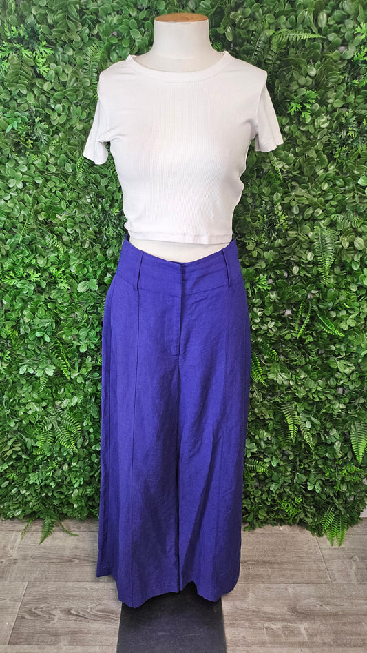 Cue Purple Wide Leg Pant (8)