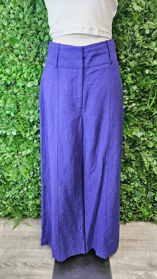 Cue Purple Wide Leg Pant (8)