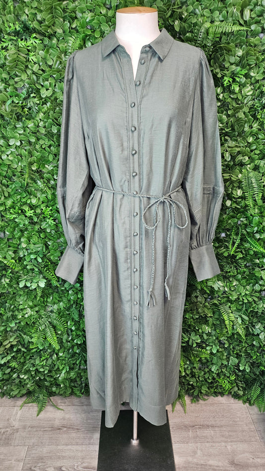 Portmans Olive Midi Dress BNWT (14)