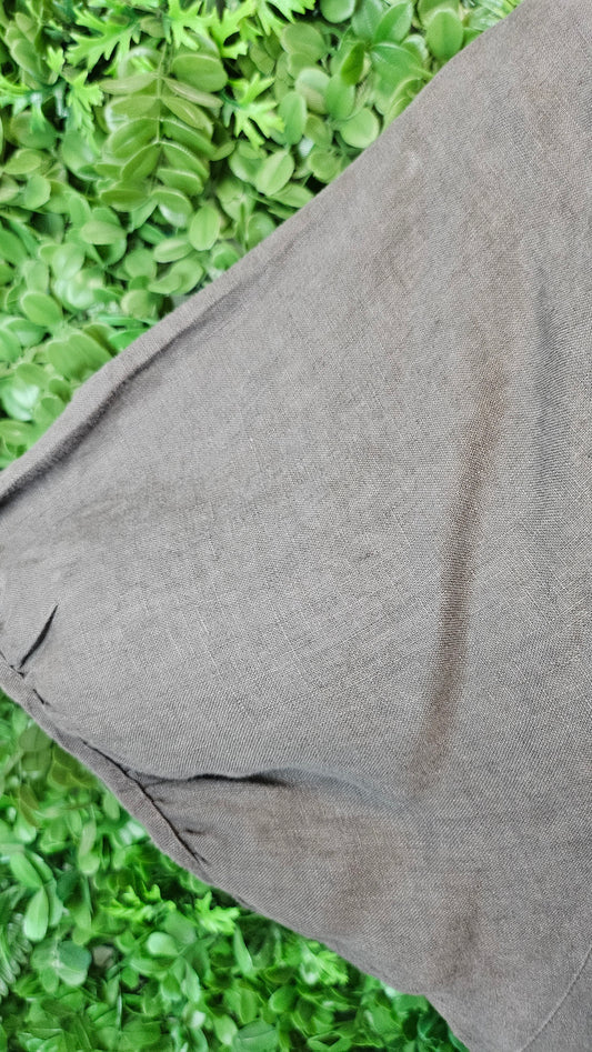 Tirelli Grey Linen Tier Dress (14)