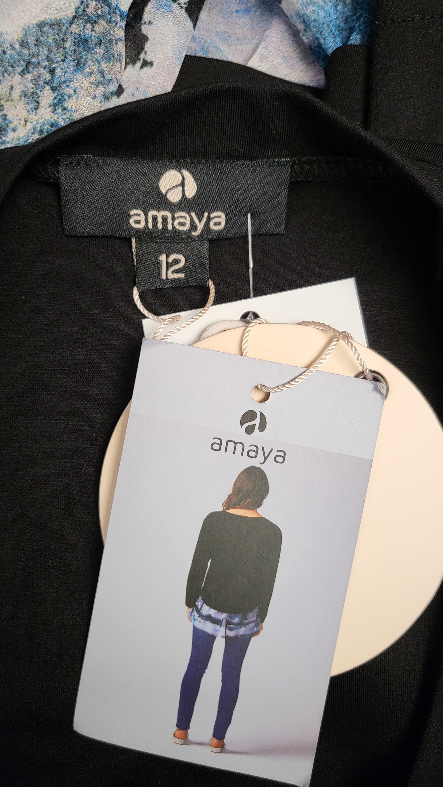 Amaya Black Layered Top BNWT (12)