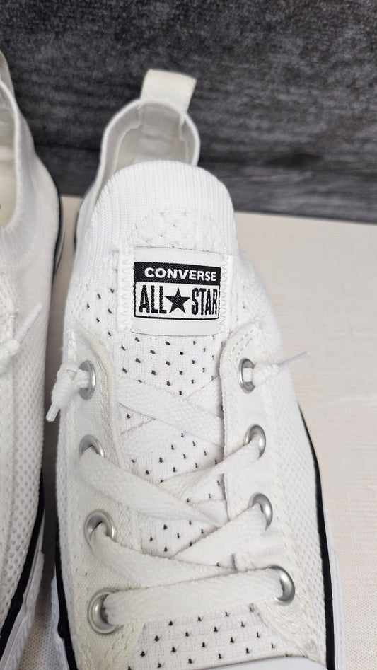 Converse White Knit Sneaker (39)