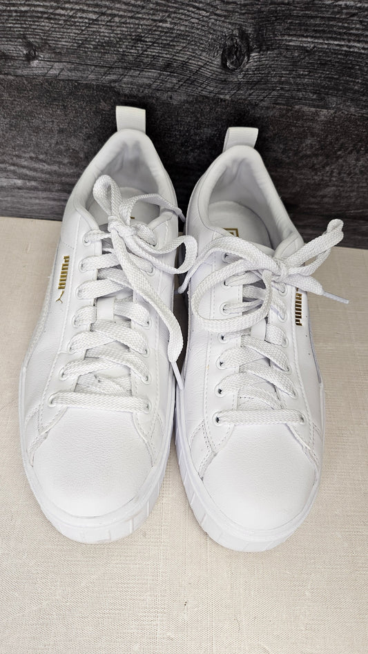Puma White Mayze Platform Sneakers (38.5)