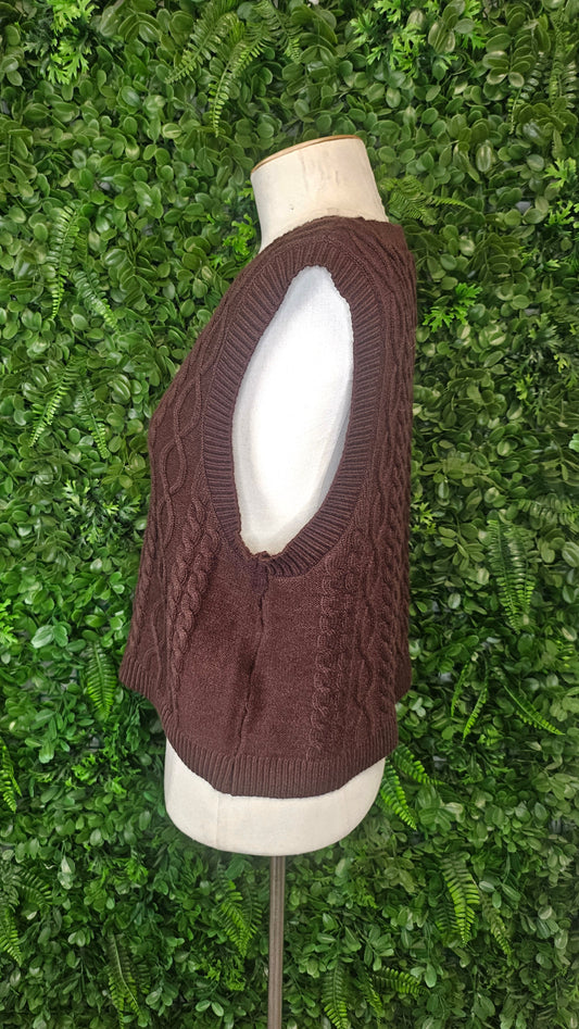 Aware Brown V-Neck Vest BNWT (10)