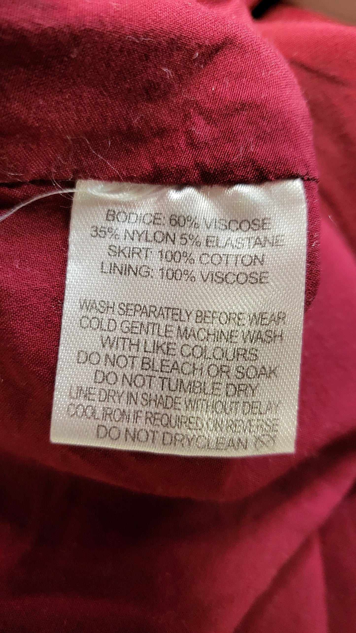 Atmos & Here Wine Maxi Dress (6-8)