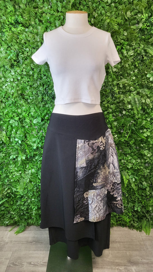 Parisian Road Black Pant Skirt (16)