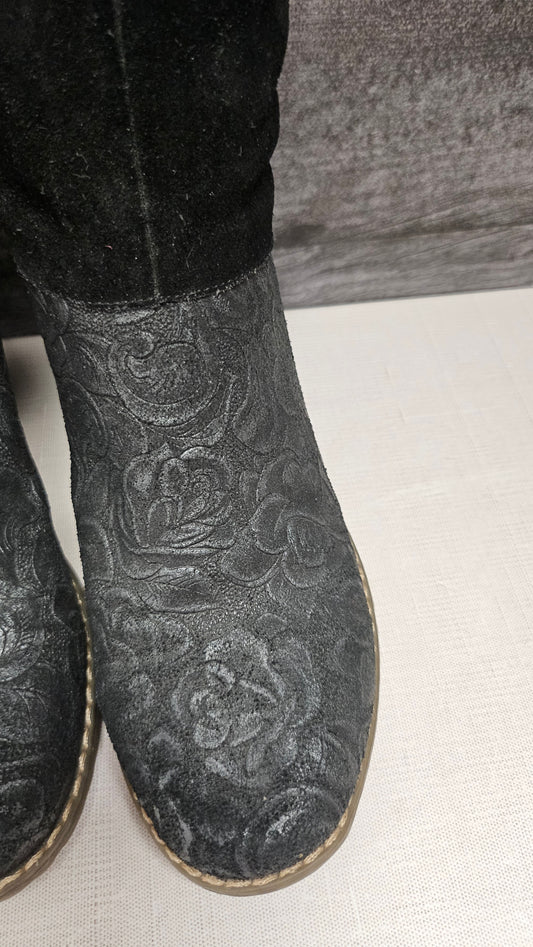 Bresley Black/Charcoal Textured Boot (37)
