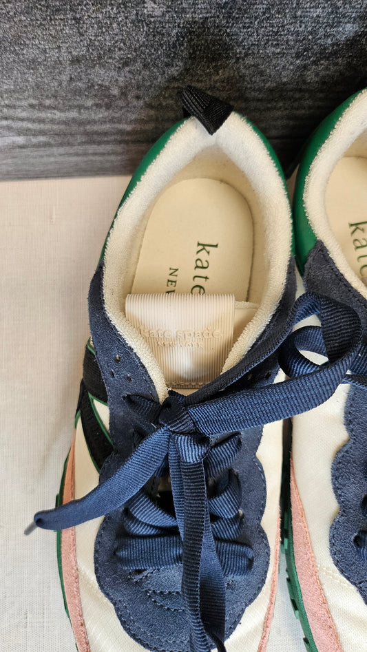 Kate Spade Verdant Green/Cream K As In Kate Sneakers (39.5)