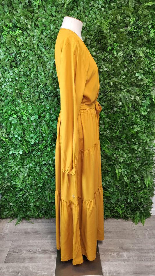 Stella + Gemma Mustard Carlyle Dress BNWT (12)