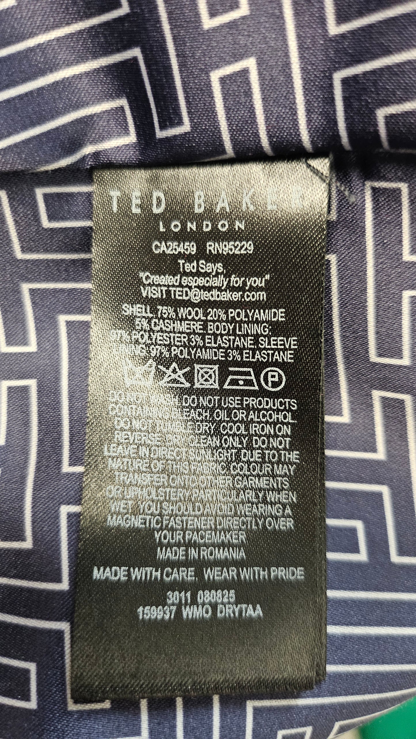 Ted Baker Magenta Drytaa Wool Coat (12)