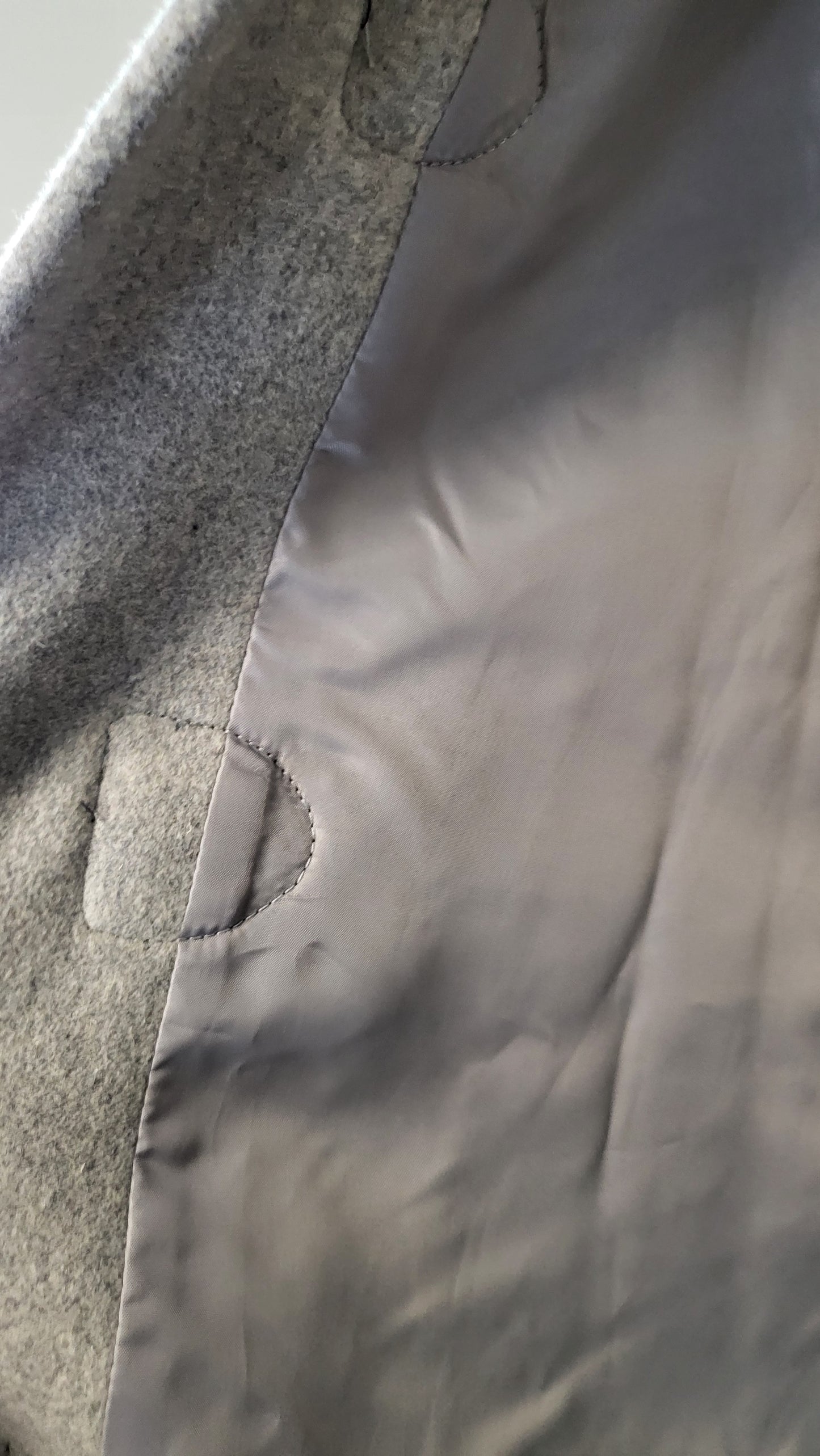 About Eve Grey Wool Blend Cape Jacket (10)