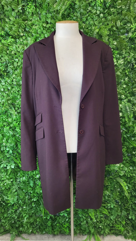 Veronika Maine Plum Longline Blazer (12)