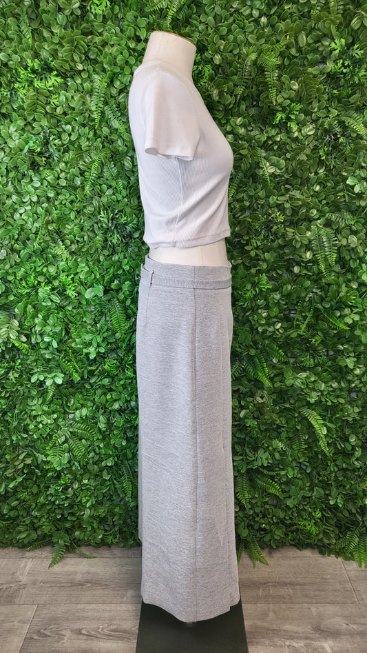 Veronika Maine Gray Crop Culottes (10)