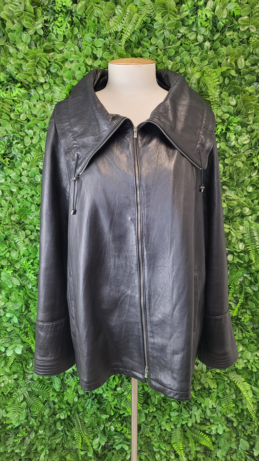 Caroline Moore Black Lambskin Jacket (16-18)