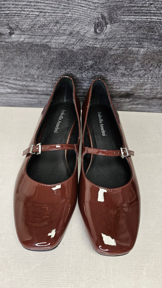 Isabella Anselmi Chocolate Patent Mary Jane (39)