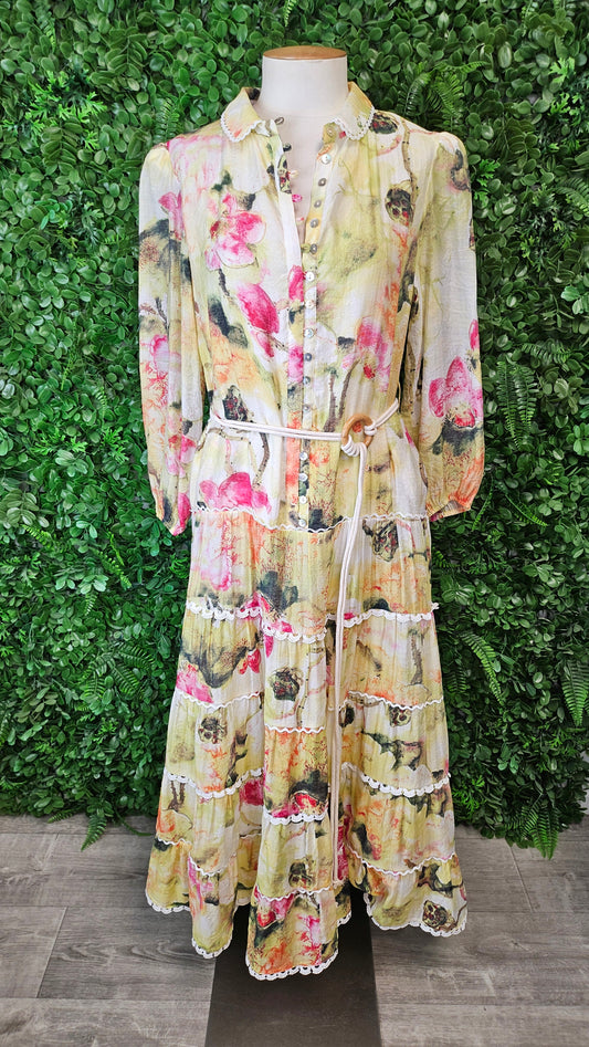 Analia Floral Lace Trim Maxi Dress (8)