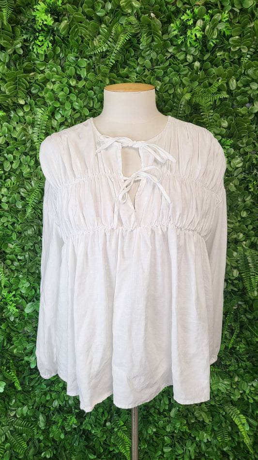 Unknown white Linen Top (12)
