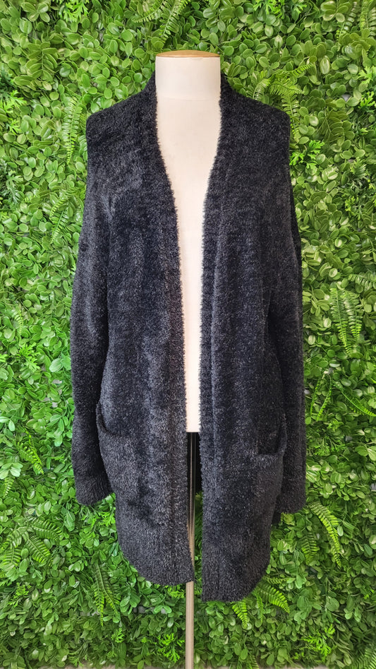Mossimo Supply Co Black Fluffy Cardigan (16)