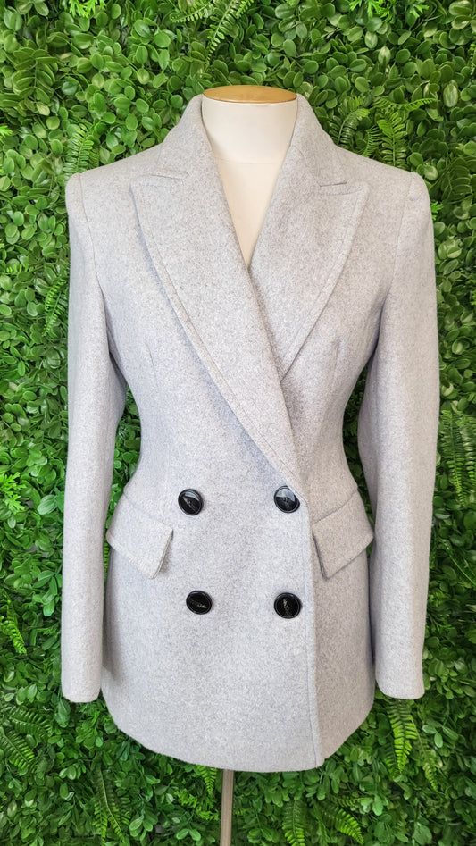 Zara Grey Peacoat (10)
