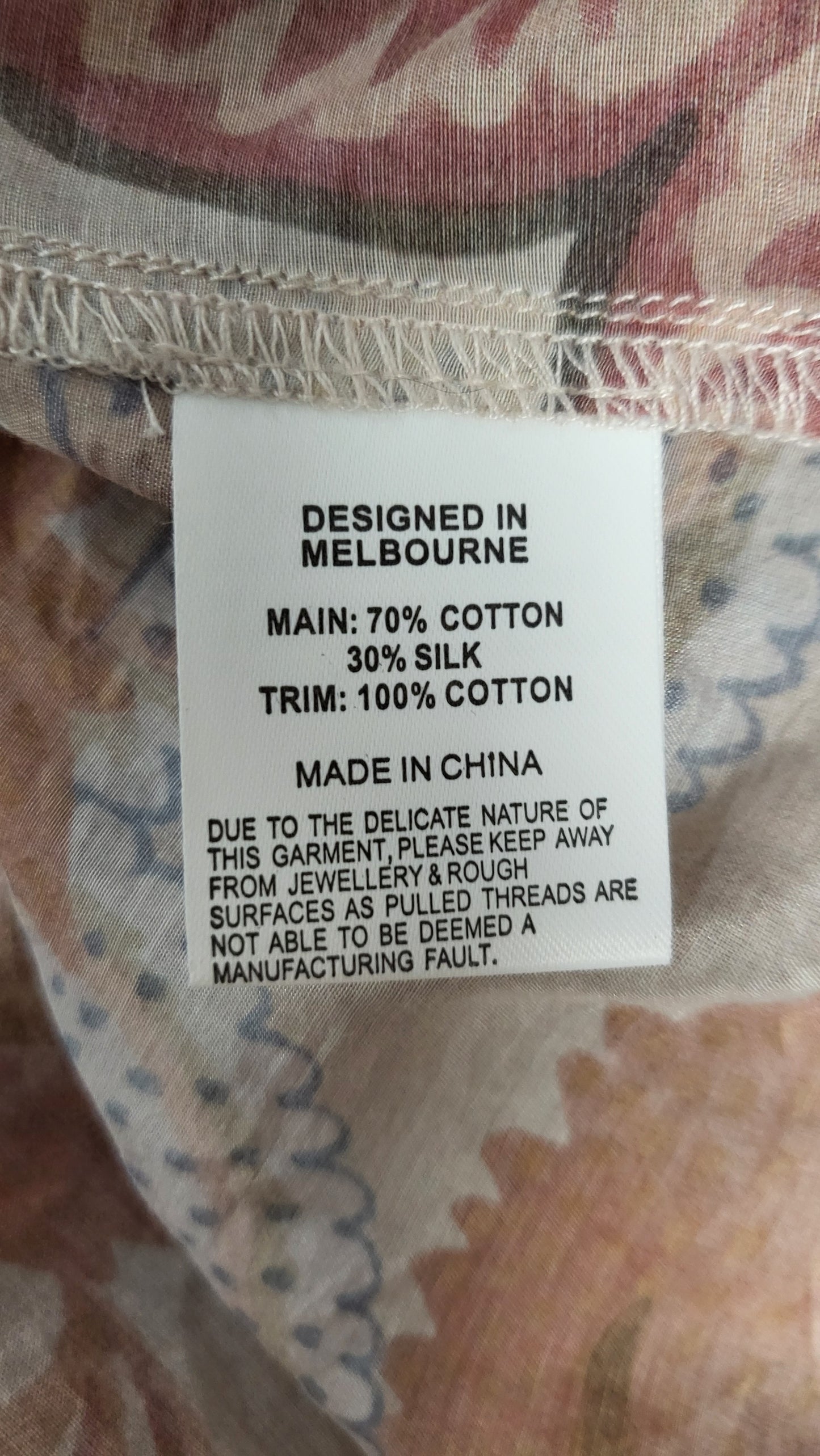 Once Was Print Silk Blend Top (12)