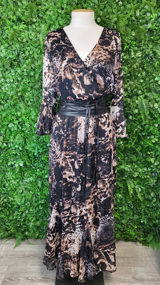 Kaleidoscope Reptile Print Maxi Dress BNWT (12)