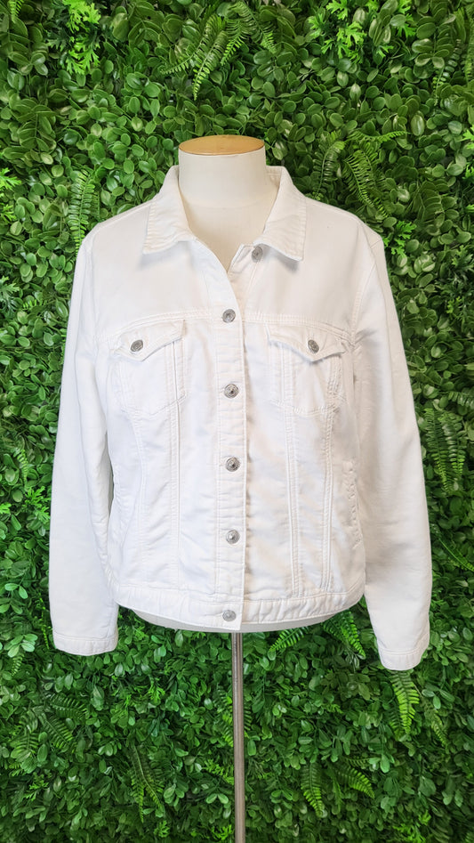 Papaya White Stretch Denim Jacket (12)