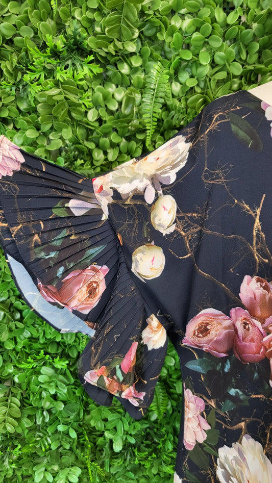 Annah Stretton Floral Pleat Sleeve Top (12)