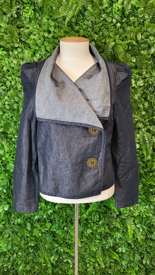 Andrea Moore Ink Linen Blend Jacket (10)