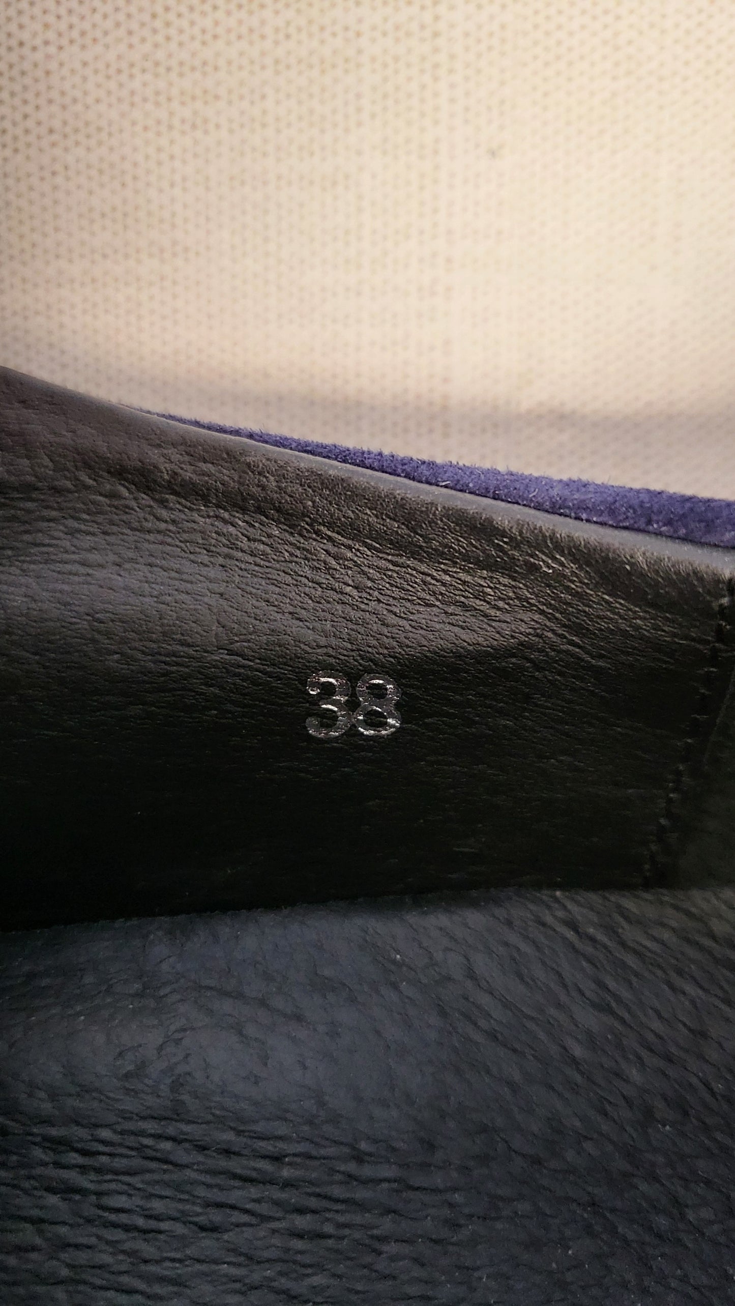 Minx Navy Suede Loafer (38)