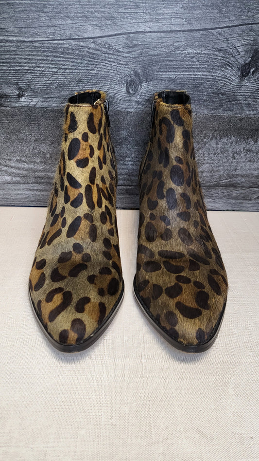 Isabella Anselmi Olive Leopard Print Boot (38)