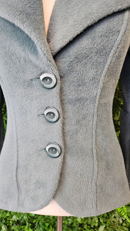 Annah Stretton Teal Textured Blazer (8)