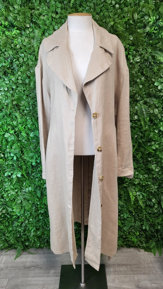Lordship Linen Oat Linen Trench Coat (12)