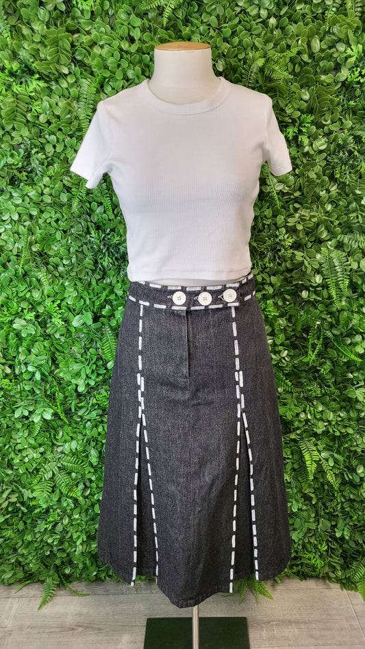 World Denim A-Line Midi Skirt (8)