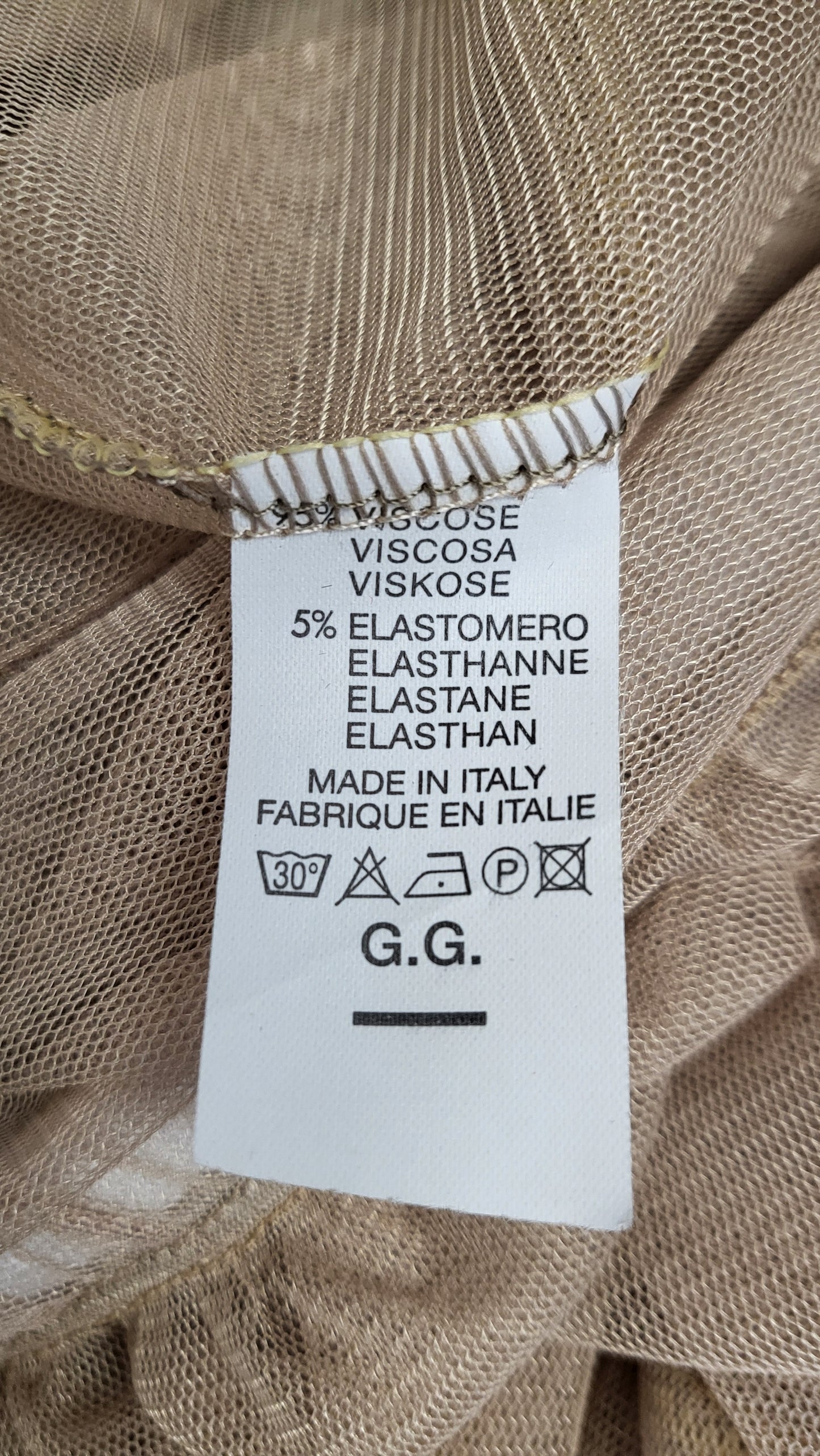 Silk Italia Coffee Tulle Layering Skirt BNWT (16)