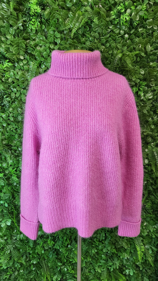 Ivy + Jack Pink Rolled Neck Knit (10-12)