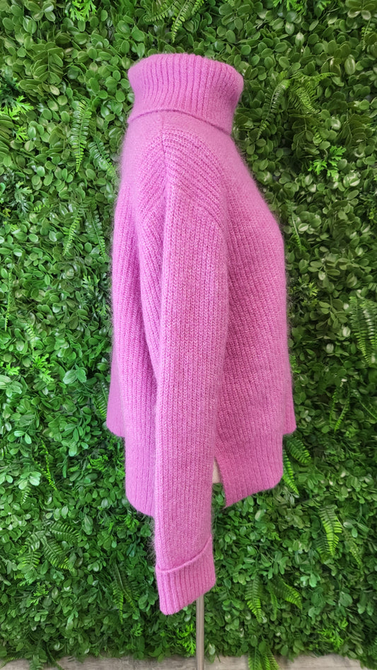 Ivy + Jack Pink Rolled Neck Knit (10-12)