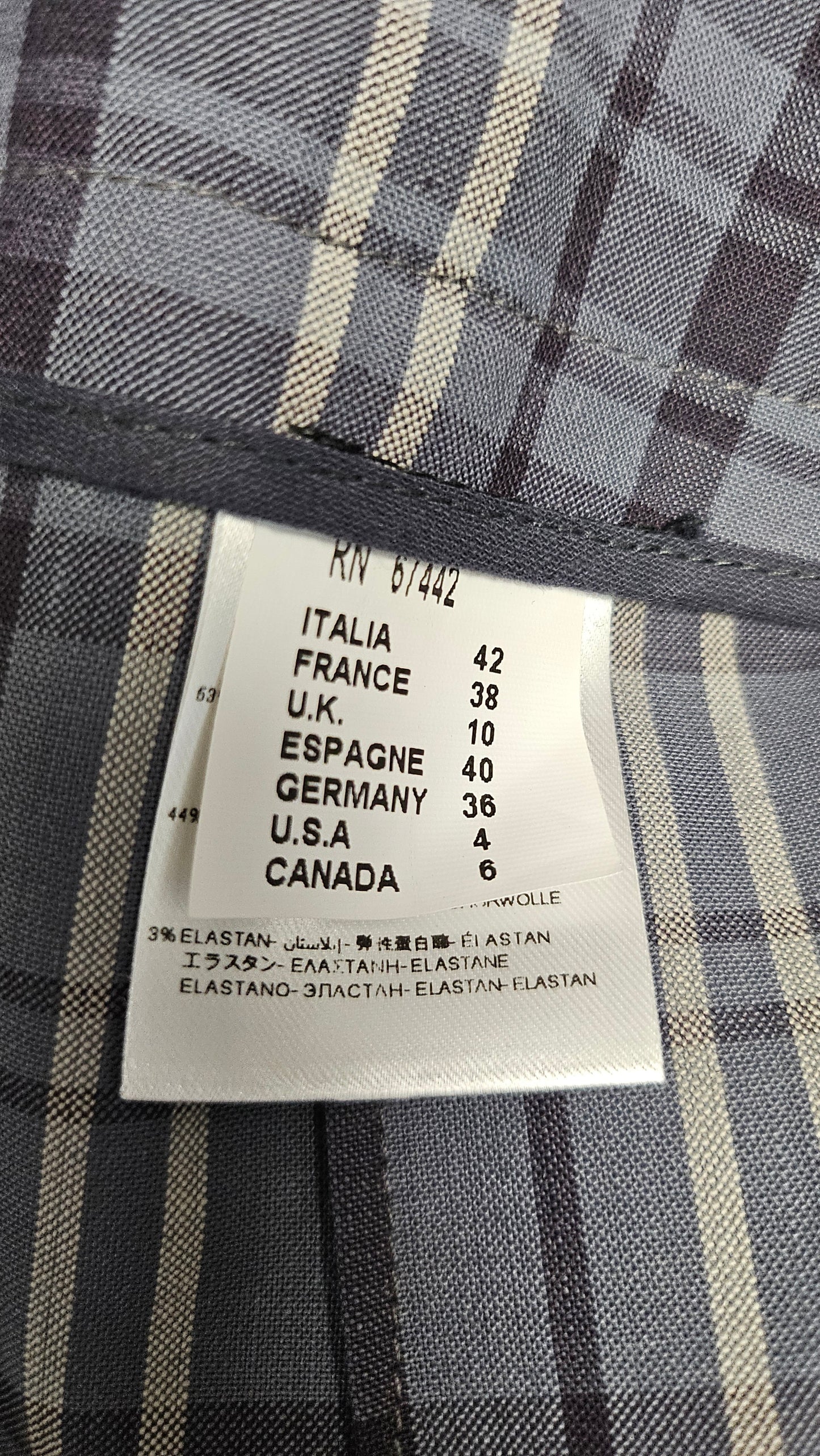 Alysi Blue Check Pant Wool Blend (10)