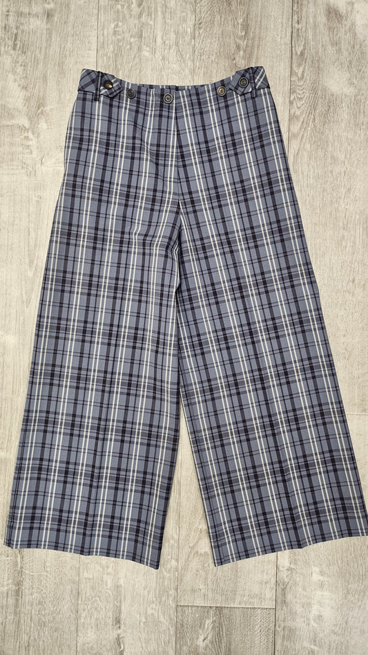 Alysi Blue Check Pant Wool Blend (10)